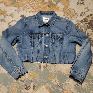 Cropped old navy jean jacket